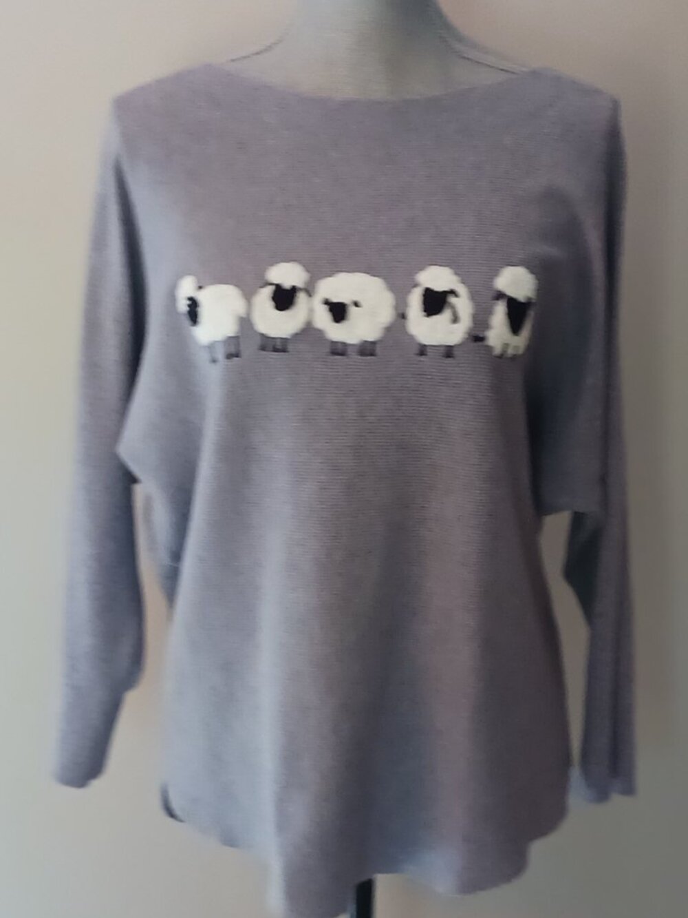 Aaeda Sheep Applique Sweater